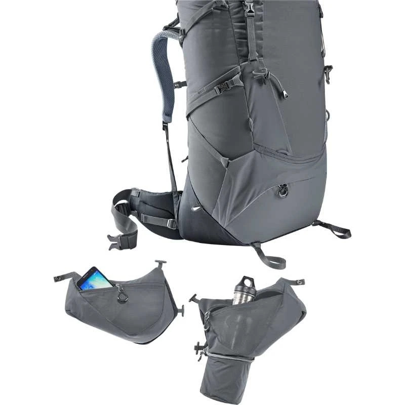 Turistinė kuprinė Deuter Aircontact Core 65+10 SL - Juoda/grafito (juodas/graphene),