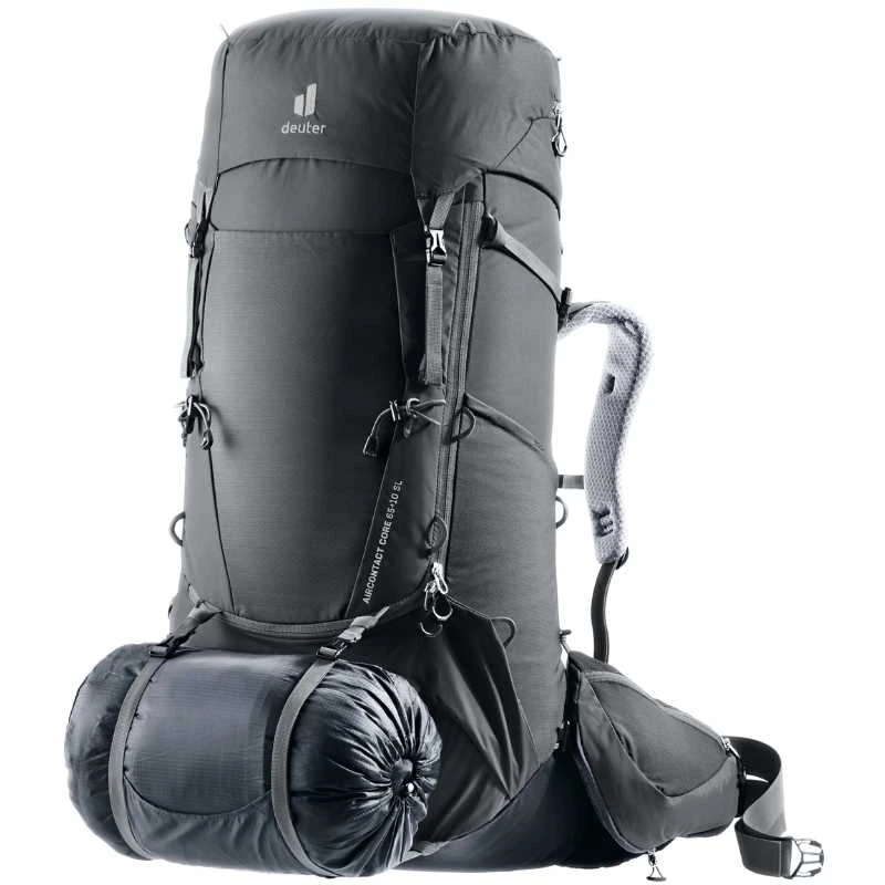 Turistinė kuprinė Deuter Aircontact Core 65+10 SL - Juoda/grafito (juodas/graphene),