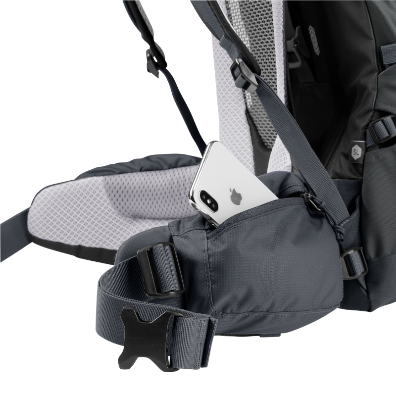 Turistinė kuprinė Deuter Futura Air Trek 45 +10 SL - Juoda
