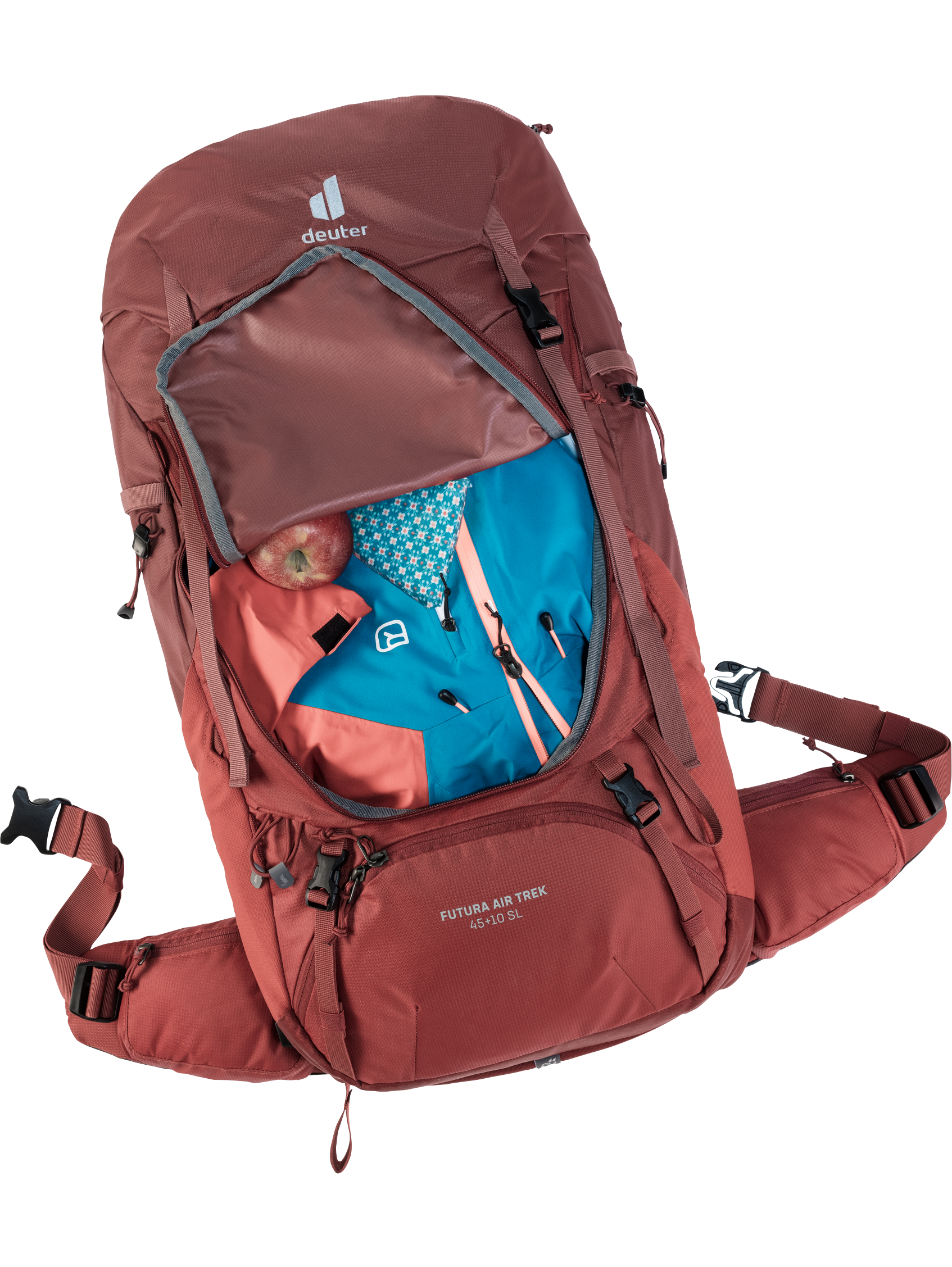 Turistinė kuprinė Deuter Futura Air Trek 45 +10 SL - Juoda