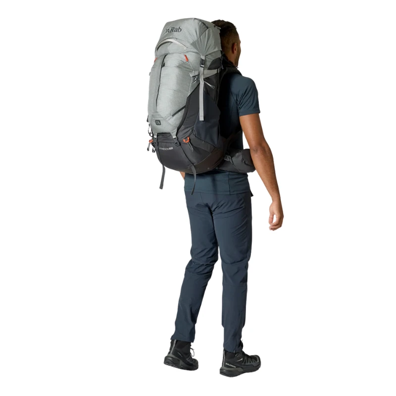 Turistinė kuprinė Rab Hyperon 65 - Pilka - M/L