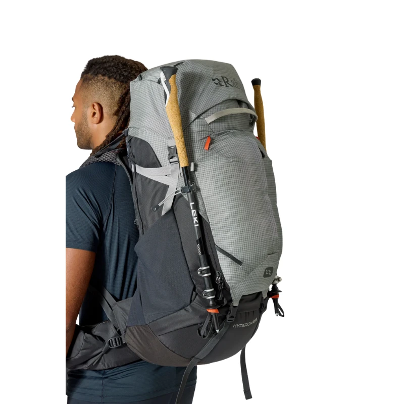 Turistinė kuprinė Rab Hyperon 65 - Pilka - M/L
