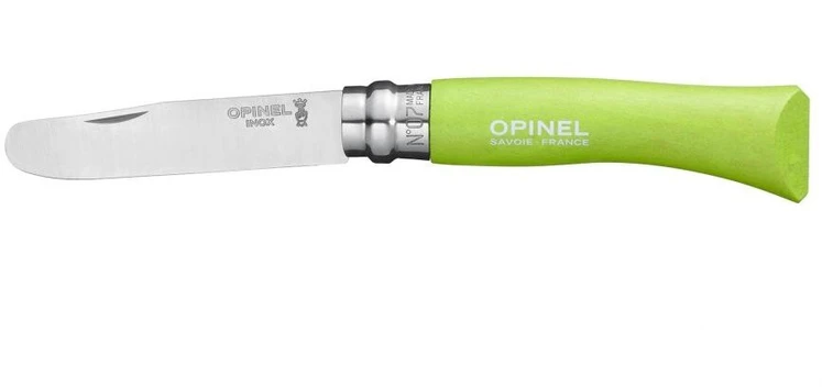 KNIFE MY FIRST OPINEL NR 7 APPLE Žalias