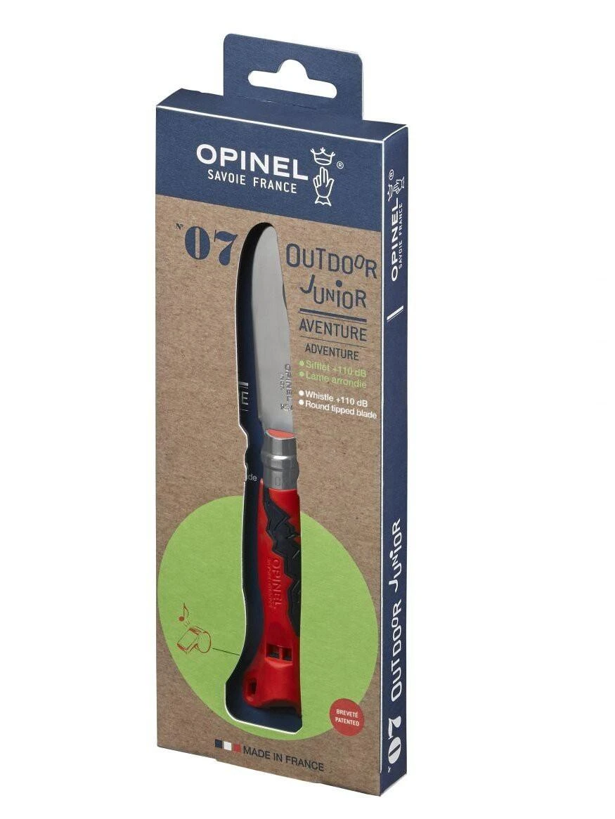 Vaikiškas peilis Opinel Outdoor Junior Nr. 7 chaki rankena