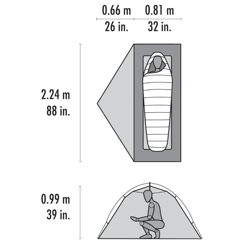 Vienvietė palapinė MSR Hubba Hubba HD 1P Tent