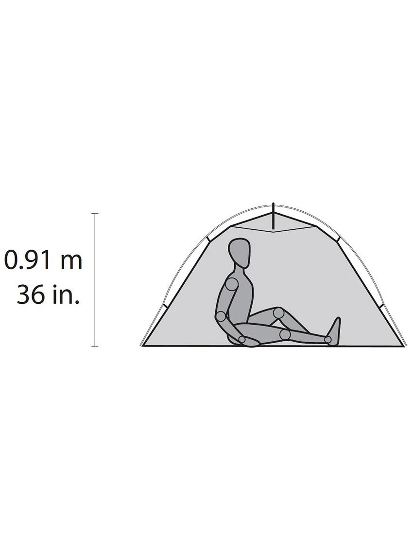 Vienvietė palapinė MSR Hubba NX - Žalia