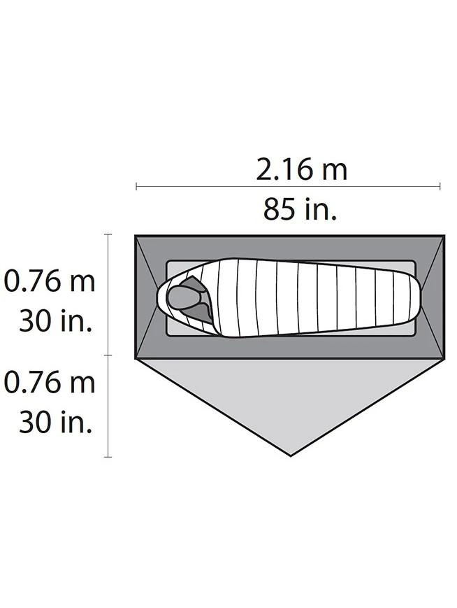 Vienvietė palapinė MSR Hubba NX - Žalia
