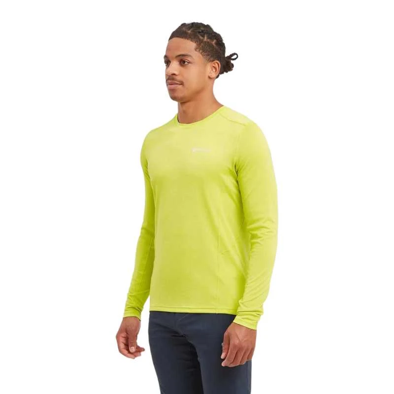 Vyr. Marškinėliai Montane Dart Lite Long Sleeve T-Shirt - Žalia - XL