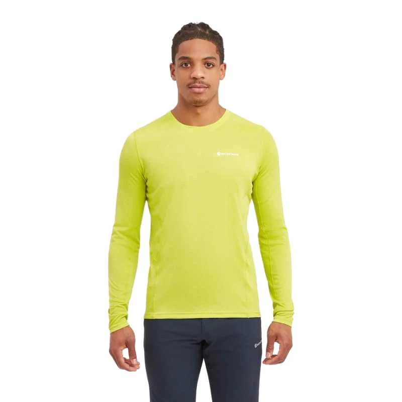 Vyr. Marškinėliai Montane Dart Lite Long Sleeve T-Shirt - Žalia - XL
