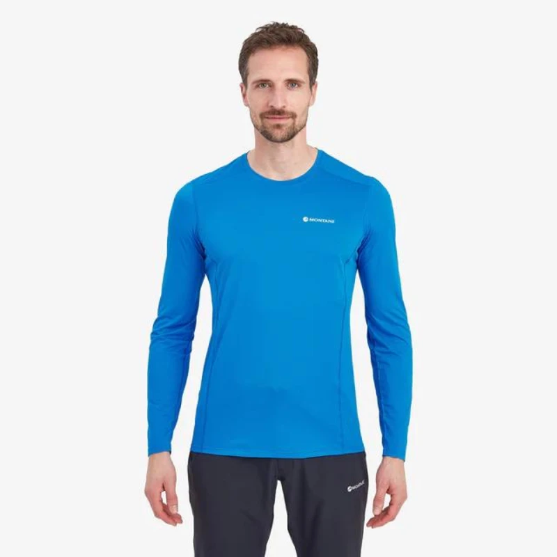 Vyr. Marškinėliai Montane Dart Lite Long Sleeve T-Shirt - Žalia - XL