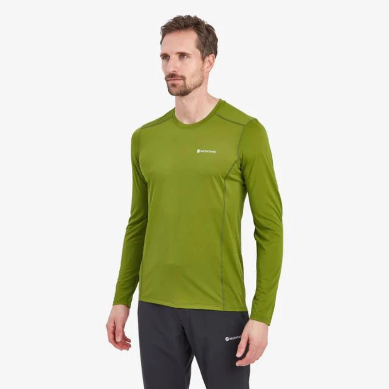 Vyr. Marškinėliai Montane Dart Lite Long Sleeve T-Shirt - Žalia - XL