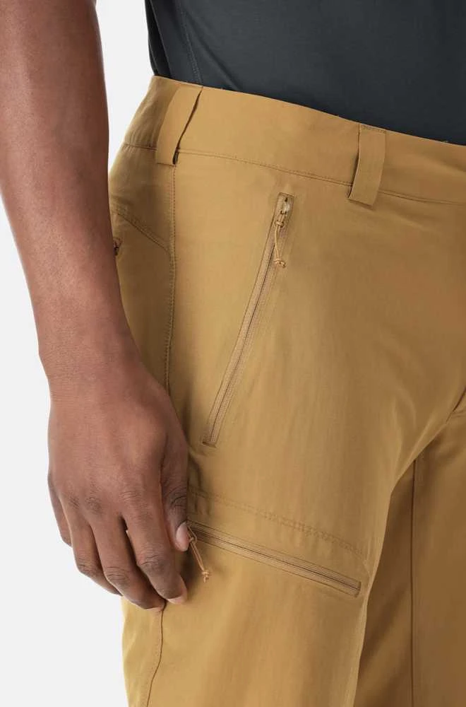 Vyriškos prailgintos kelnės Rab Incline Light Pants Long Leg - M - Rusva (dark butternut)