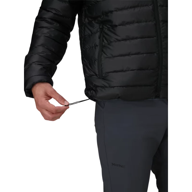 Vyriška pūkinė striukė Marmot Highlander Hoody - Juoda - L