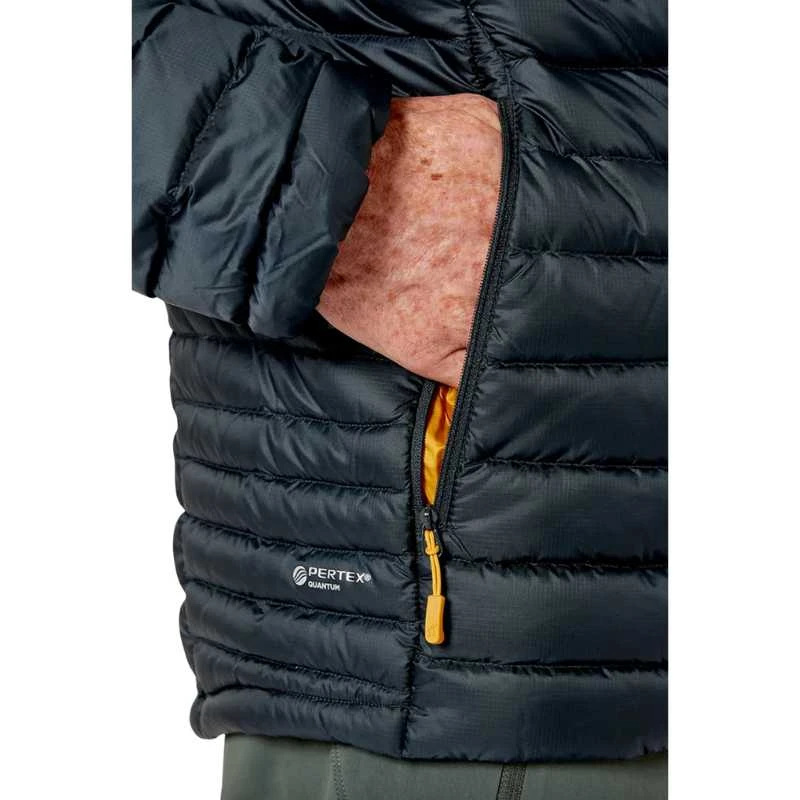 Vyriška pūkinė striukė Rab Microlight Alpine Jacket - XXL - Juoda/grafito (juodas/graphene),