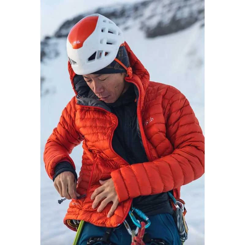 Vyriška pūkinė striukė Rab Microlight Alpine Jacket - XXL - Juoda/grafito (juodas/graphene),