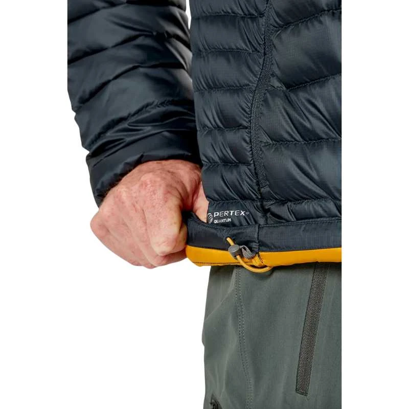 Vyriška pūkinė striukė Rab Microlight Alpine Jacket - XXL - Juoda/grafito (juodas/graphene),