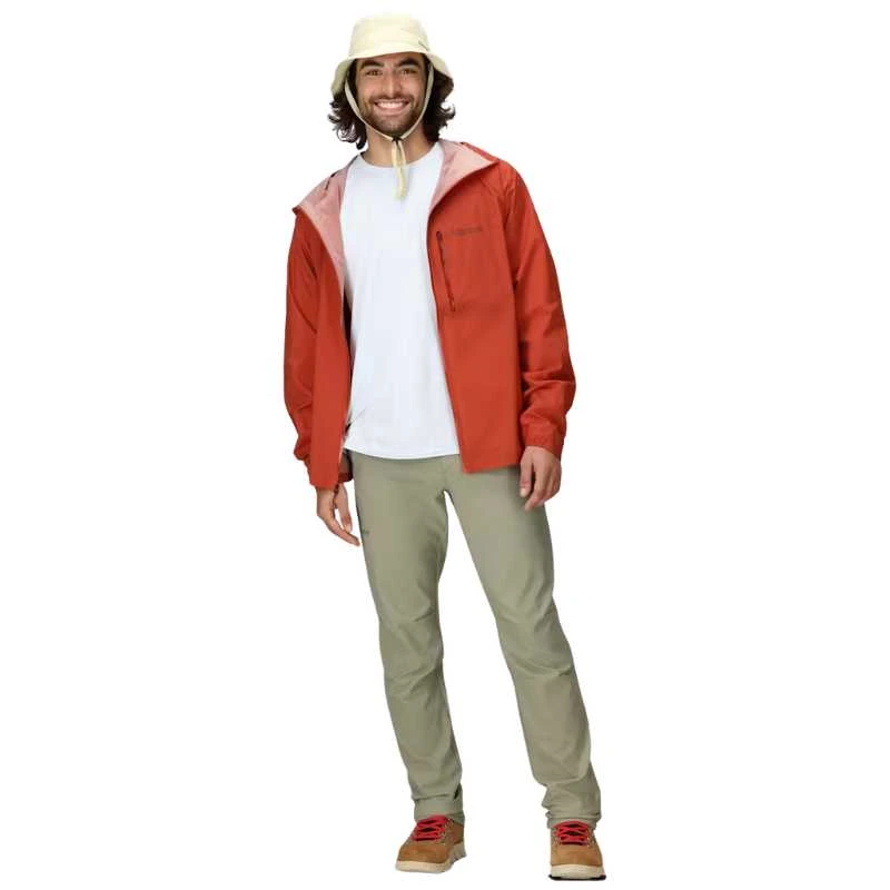 Vyriška striukė Marmot Superalloy Bio Rain Jacket - XL - Tamsiai rausva (deep heather)
