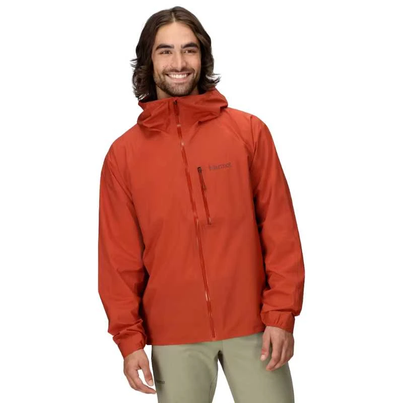 Vyriška striukė Marmot Superalloy Bio Rain Jacket - XL - Tamsiai rausva (deep heather)