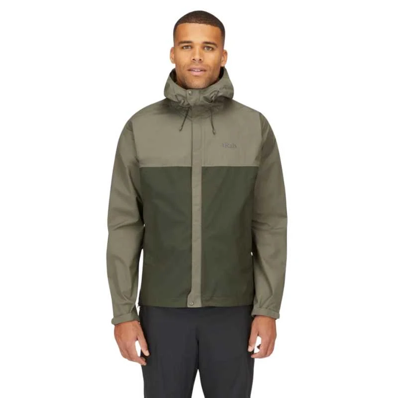 Vyriška striukė nuo lietaus Rab Downpour Eco Jacket - Juoda - XXL