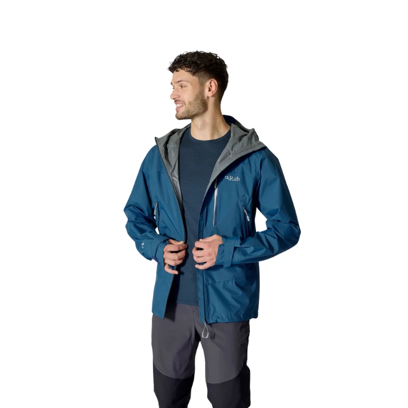 Vyriška striukė nuo lietaus Rab Downpour Mountain Jacket - S - Raudona
