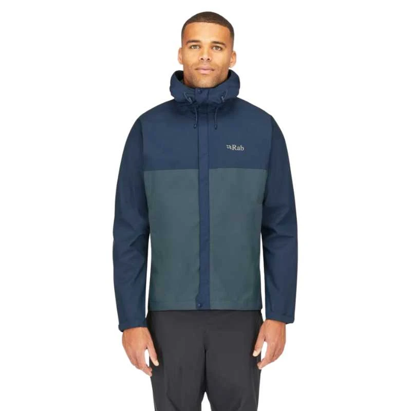 Vyriška striukė nuo lietaus Rab Downpour Eco Jacket - Juoda - XXL