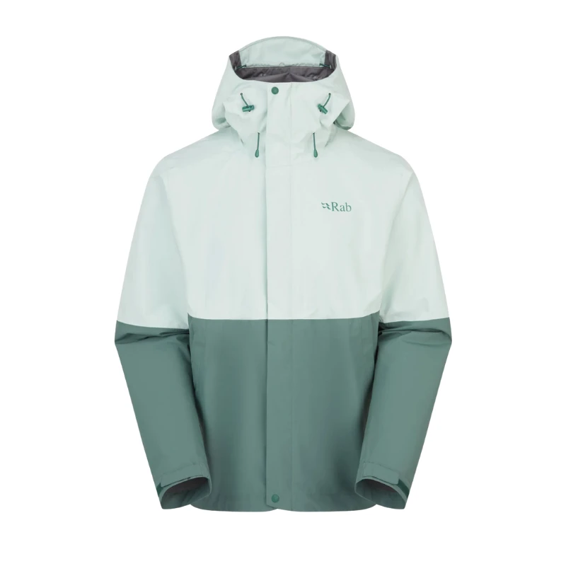 Vyriška striukė nuo lietaus Rab Downpour Eco Jacket - Juoda - XXL