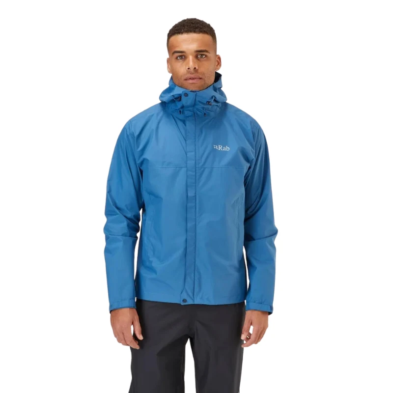 Vyriška striukė nuo lietaus Rab Downpour Eco Jacket - Juoda - XXL