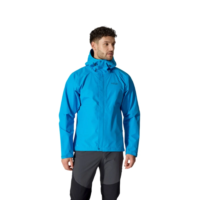 Vyriška striukė nuo lietaus Rab Downpour Eco Jacket - S - Šviesiai ruda