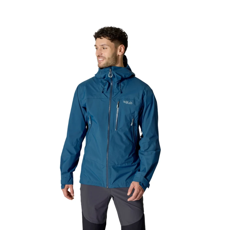 Vyriška striukė nuo lietaus Rab Downpour Mountain Jacket - S - Raudona