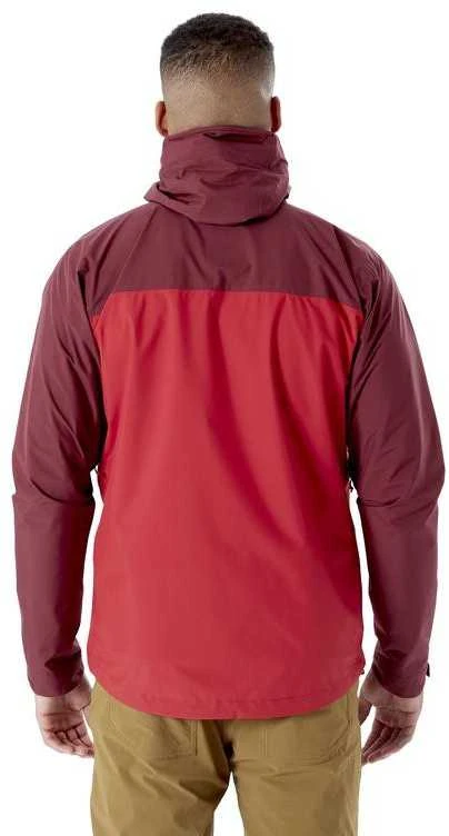 Vyriška striukė nuo lietaus Rab Downpour Eco Jacket - Juoda - XXL