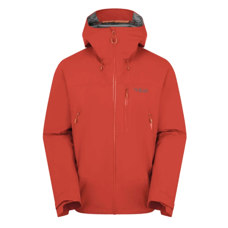 Vyriška striukė nuo lietaus Rab Downpour Mountain Jacket - S - Raudona