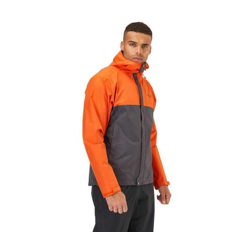 Vyriška striukė nuo lietaus Rab Downpour Eco Jacket - XXL - Mėlyna (orion mėlynas)