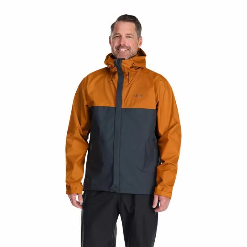 Vyriška striukė nuo lietaus Rab Downpour Eco Jacket - XXL - Mėlyna (atlantis)