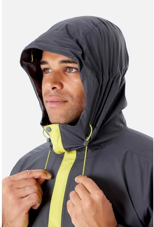 Vyriška striukė nuo lietaus Rab Downpour Eco Jacket - XXL - Mėlyna (atlantis)