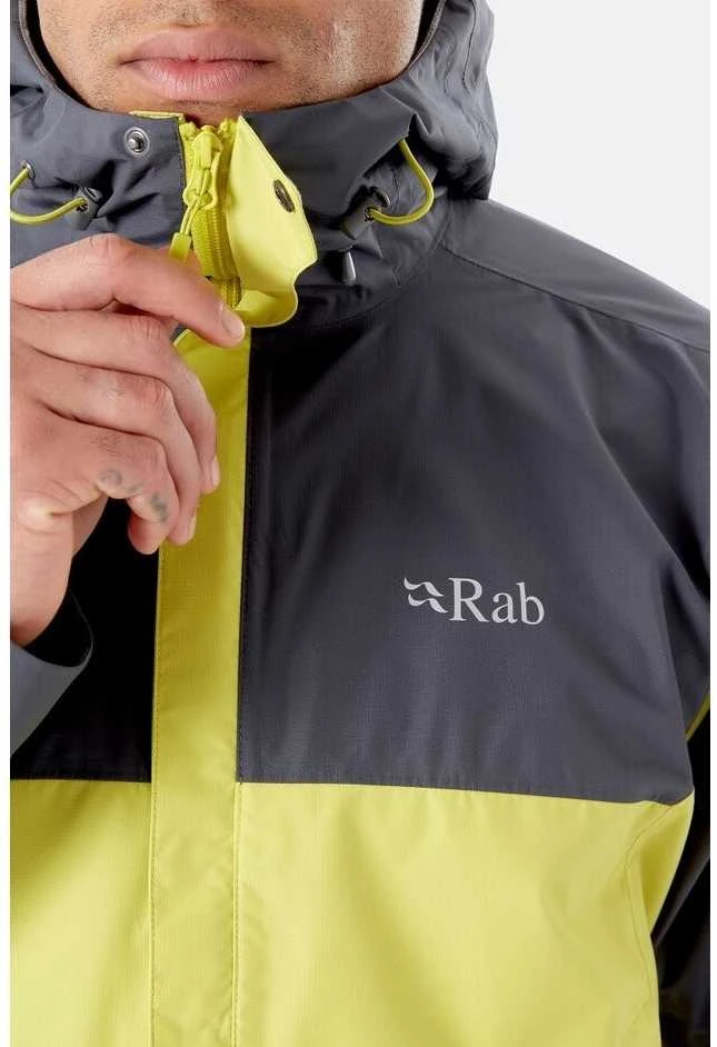 Vyriška striukė nuo lietaus Rab Downpour Eco Jacket - XXL - Mėlyna (atlantis)