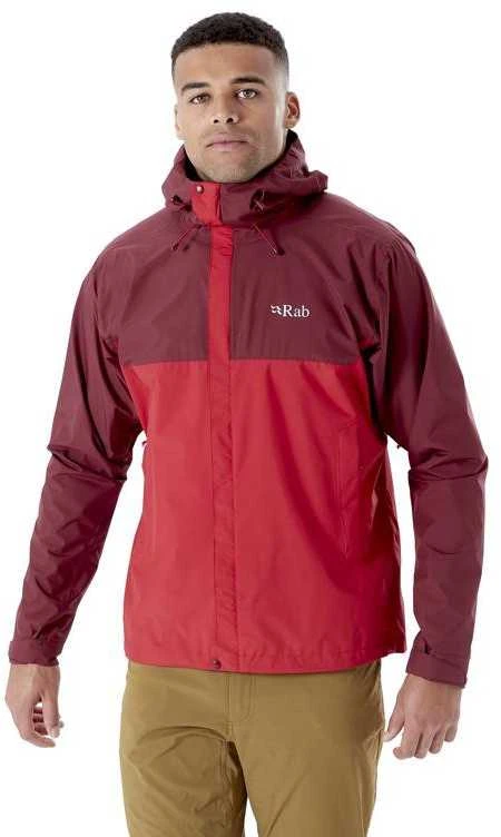 Vyriška striukė nuo lietaus Rab Downpour Eco Jacket - XXL - Mėlyna (orion mėlynas)