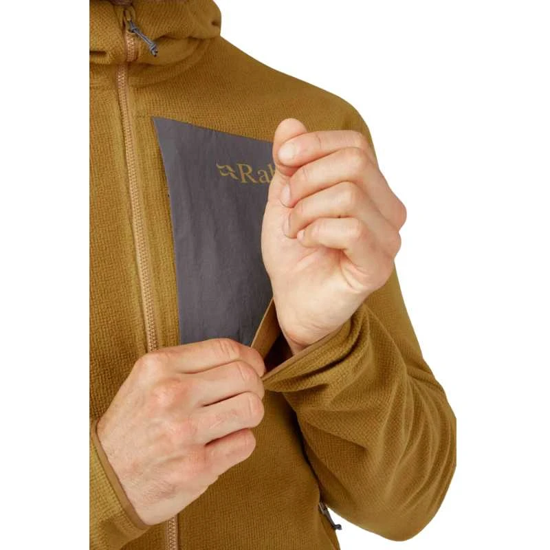 Vyriškas džemperis Rab Tecton Hoody - XXL - Rusva (dark butternut)