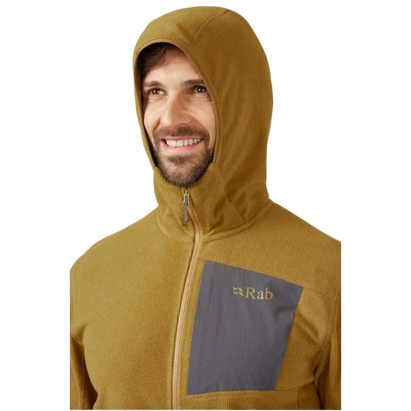 Vyriškas džemperis Rab Tecton Hoody - XXL - Rusva (dark butternut)