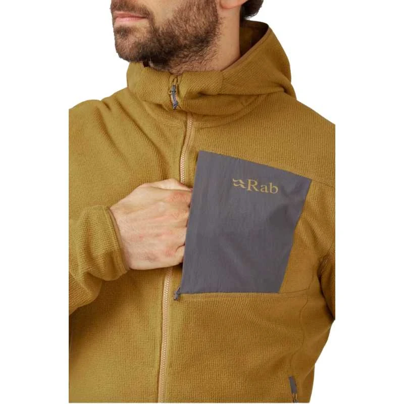 Vyriškas džemperis Rab Tecton Hoody - XXL - Rusva (dark butternut)