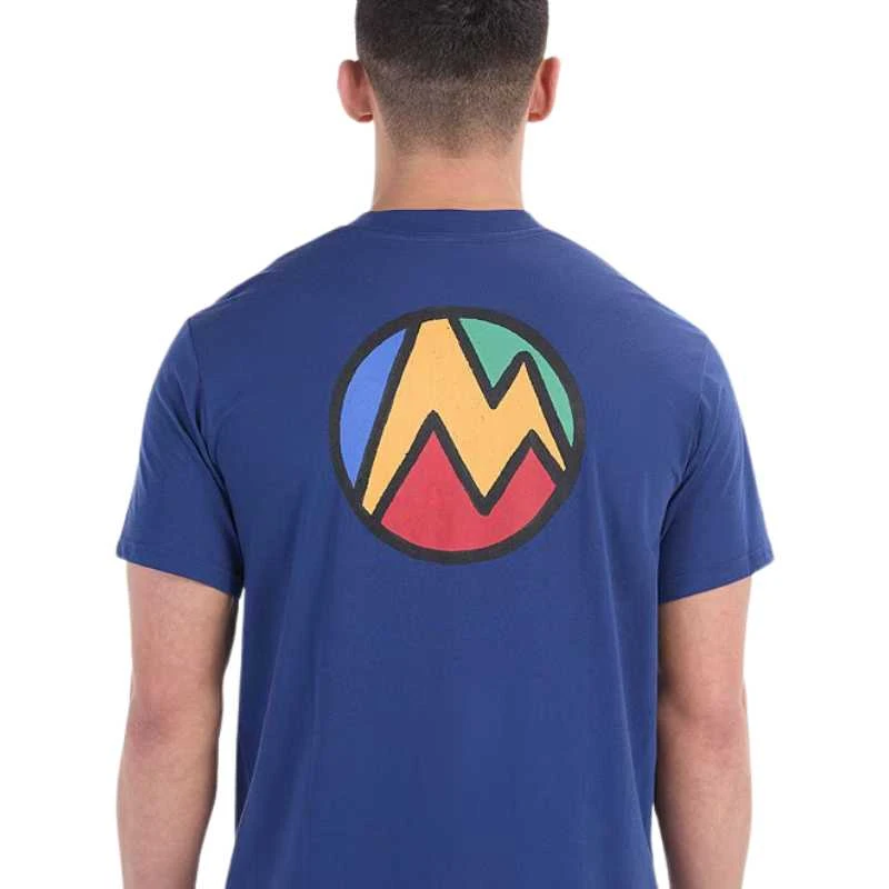 Vyriški marškinėliai Marmot Crayon M Dot Tee - S - Geltona