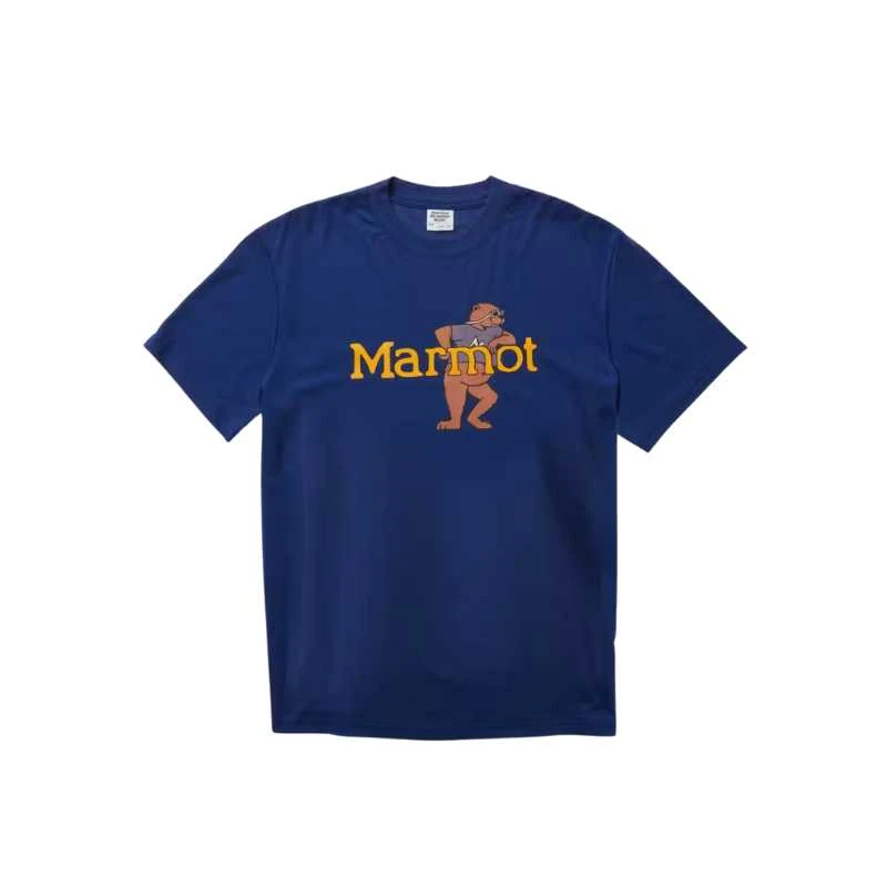 Vyriški marškinėliai Marmot Leaning Marty Tee - Mėlyna - M