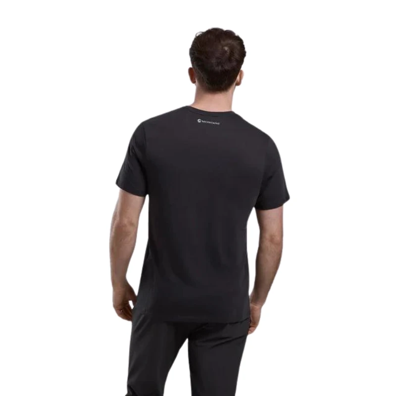 Vyriški marškinėliai Montane Abstract Mountain T-Shirt - S - Tamsiai mėlyna