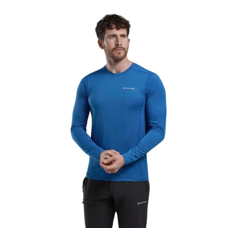 Vyriški marškinėliai Montane Dart Lite Long Sleeve T-Shirt - Mėlyna - XXL