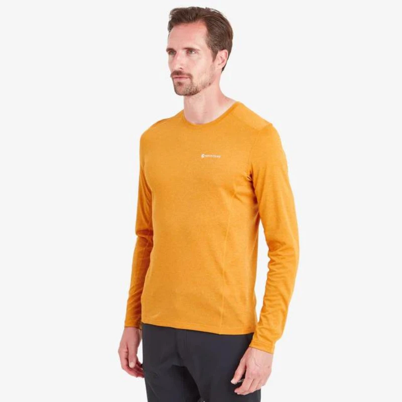 Vyriški marškinėliai Montane Dart Long Sleeve - XXL - Oranžinė