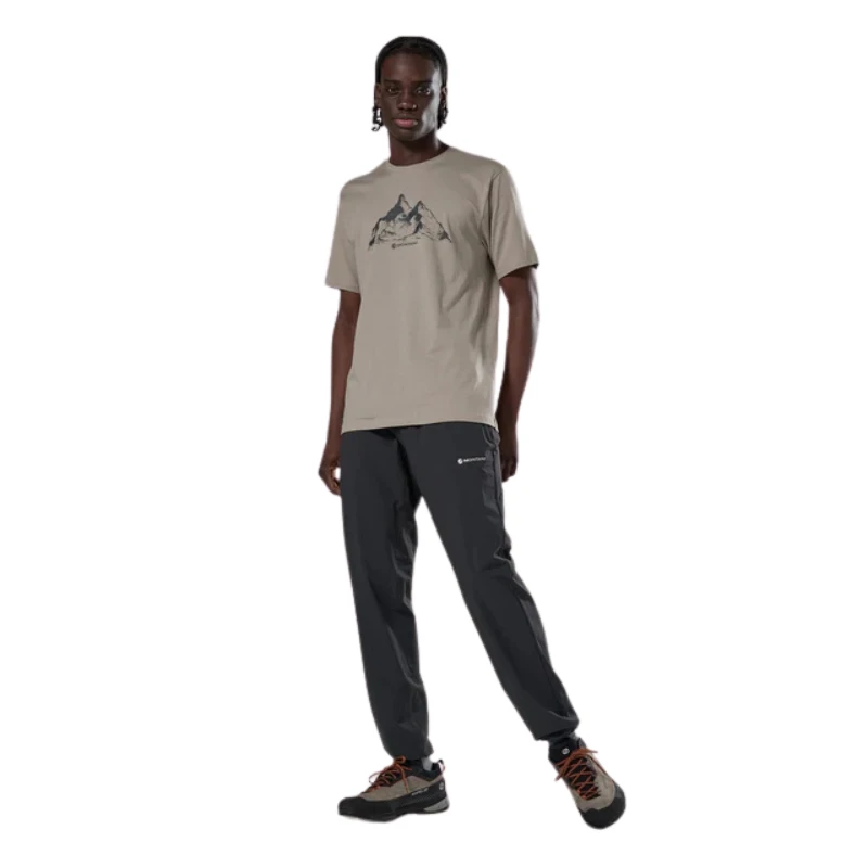 Vyriški marškinėliai Montane Dual Mountain T Shirt - S - Kreminė