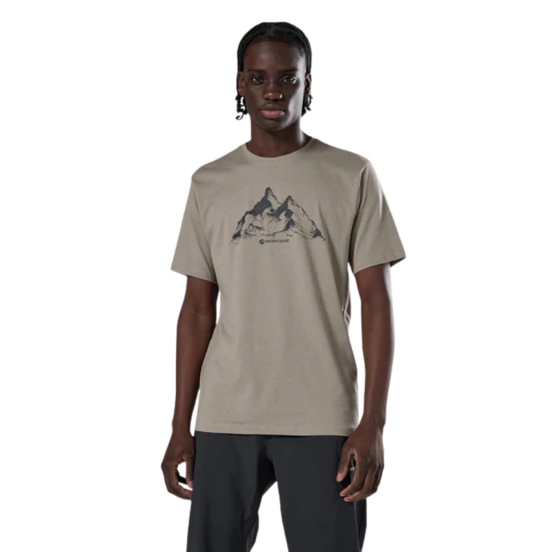Vyriški marškinėliai Montane Dual Mountain T Shirt - S - Kreminė