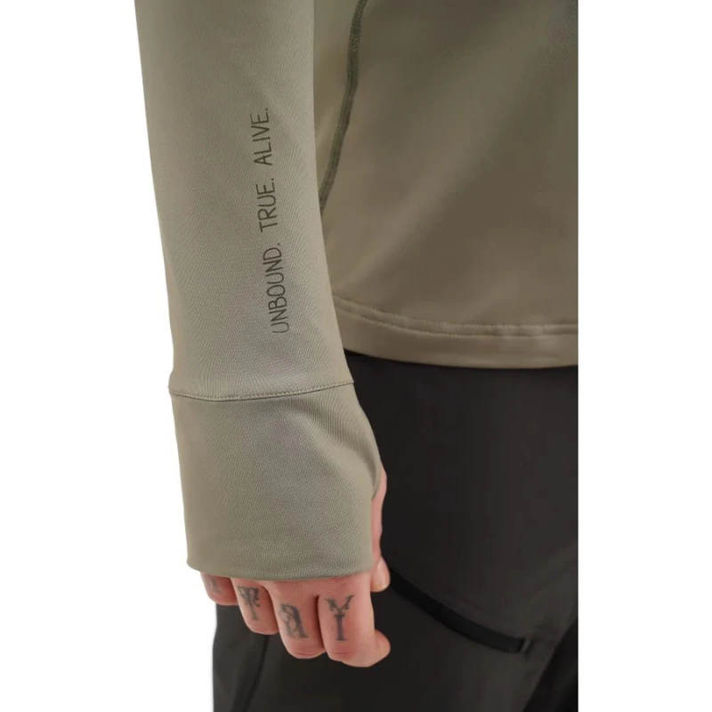 Vyriški marškinėliai Turbat Hike Lite LS Hood Mns - XL - Žalia