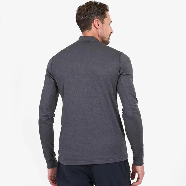 Vyriški termo marškinėliai Montane Dart Thermo Zip Neck - Juoda - M