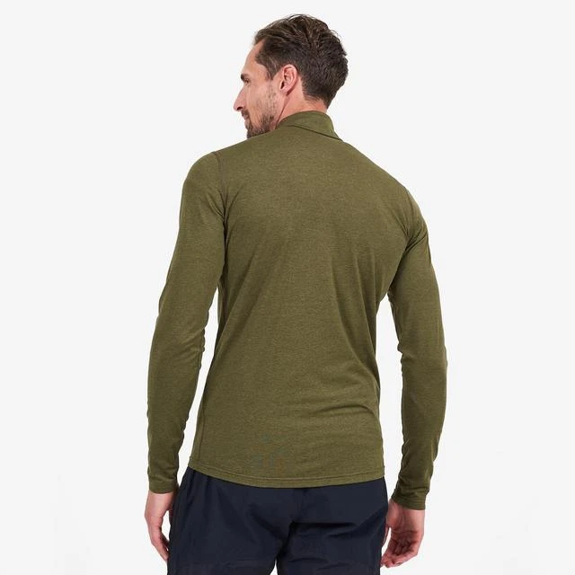 Vyriški termo marškinėliai Montane Dart Thermo Zip Neck - Juoda - M