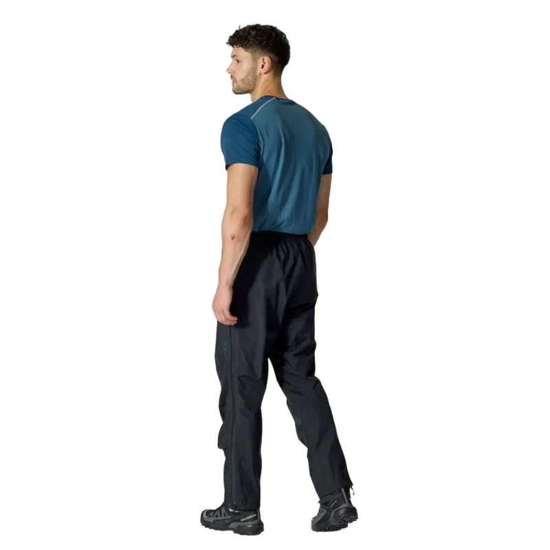 Vyriškos kelnės nuo lietaus Rab Downpour Mountain Pants Short Leg - Juoda - L